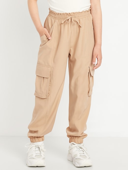 Image number 1 showing, High-Waisted StretchTech Performance Joggers for Girls