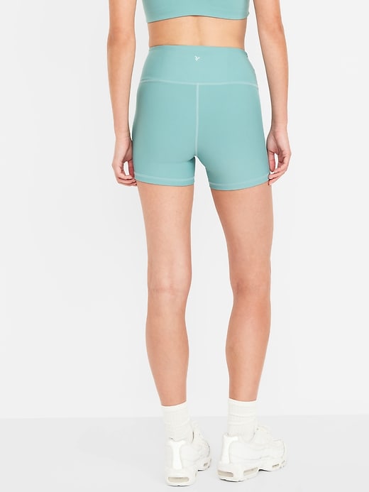 Image number 2 showing, High-Waisted PowerSoft Biker Shorts -- 4-inch inseam
