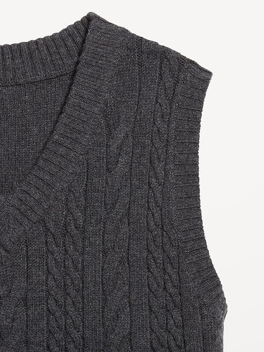 Image number 5 showing, Wool-Blend Cable-Knit Vest