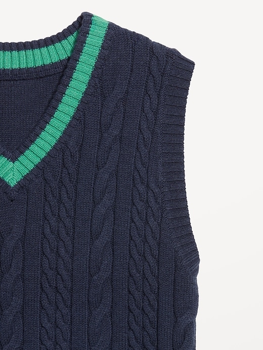 Image number 5 showing, Wool-Blend Cable-Knit Vest