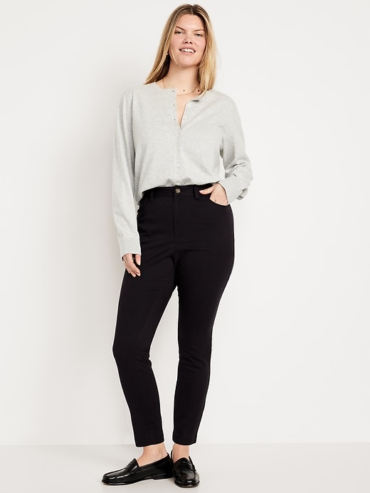 Image number 6 showing, High-Waisted Uniform Skinny Pants
