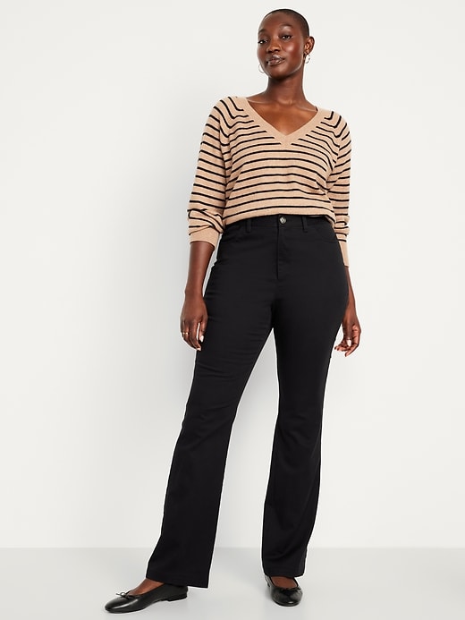 Image number 6 showing, High-Waisted Uniform Boot-Cut Pants