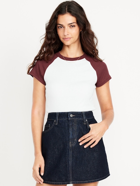Snug Raglan T-Shirt - White/Clove