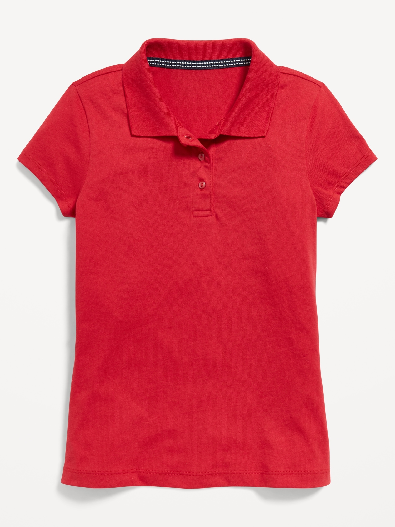 School Uniform Jersey-Knit Polo Shirt for Girls
