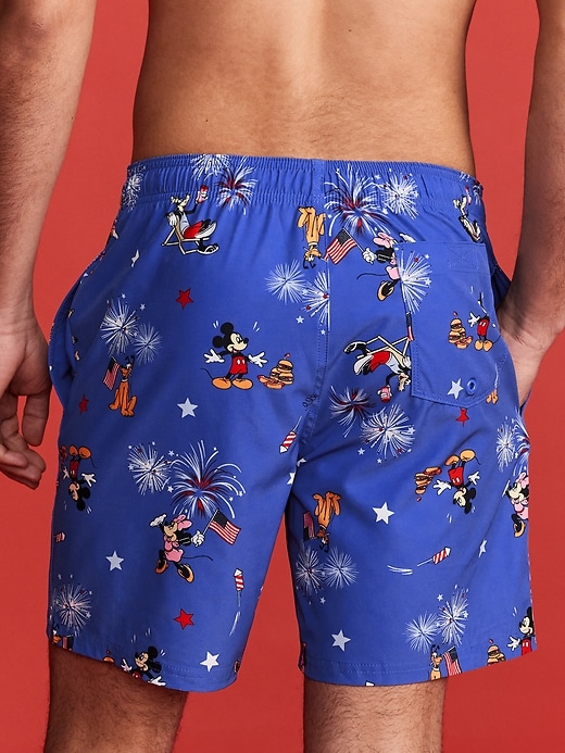 Image number 2 showing, Old Navy x Disney© Swim Trunks -- 7-inch inseam