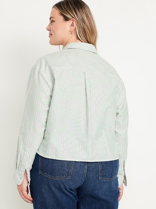 Image number 8 showing, Cropped Button-Down Oxford Shirt
