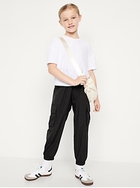 Image number 3 showing, High-Waisted StretchTech Performance Joggers for Girls