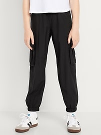 Image number 1 showing, High-Waisted StretchTech Performance Joggers for Girls