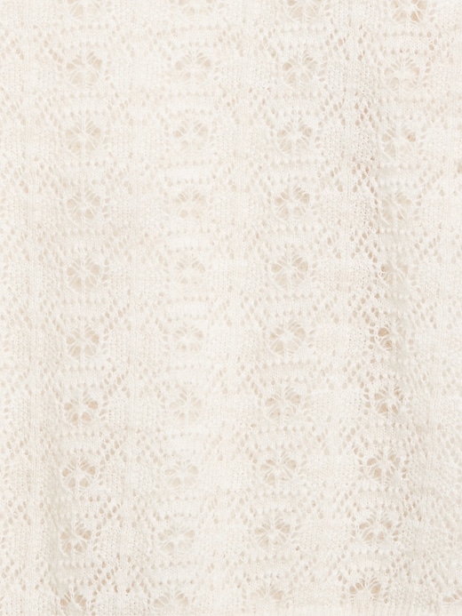 Image number 6 showing, Wool-Blend Puff-Sleeve Tie-Neck Sweater