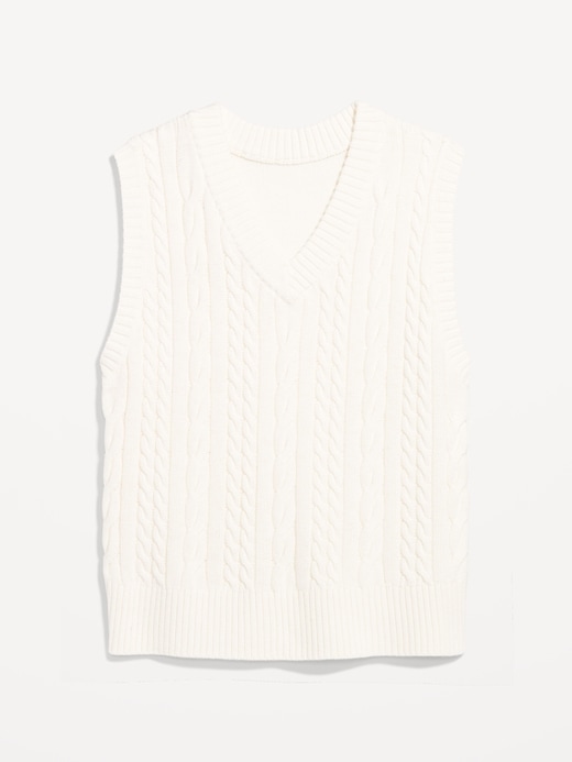 Image number 3 showing, Wool-Blend Cable-Knit Vest