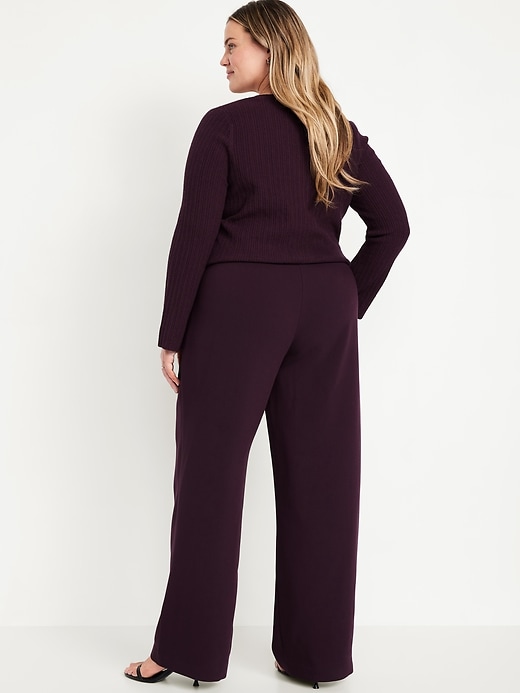 Image number 10 showing, Extra High-Waisted Taylor Wide-Leg Trouser Pants