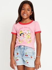 Image number 1 showing, Strawberry Shortcake™ Ringer Graphic T-Shirt for Girls