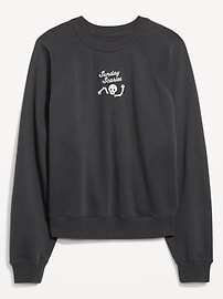 Image number 4 showing, SoComfy Oversized Graphic Raglan Sweatshirt