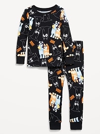 Image number 1 showing, Bluey™ Unisex Graphic Snug-Fit Pajama Set for Toddler & Baby