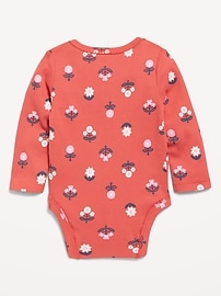 Image number 2 showing, Printed Long-Sleeve Bodysuit for Baby