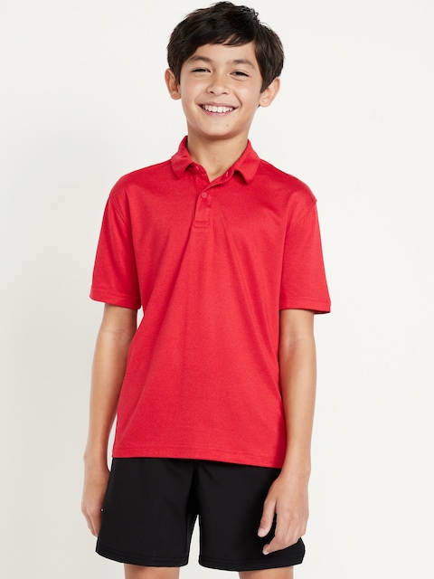 CloudMotion Performance Polo Shirt for Boys - Scotty Red