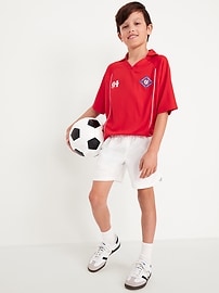 Image number 3 showing, Oversized Collared Soccer Jersey T-Shirt for Boys