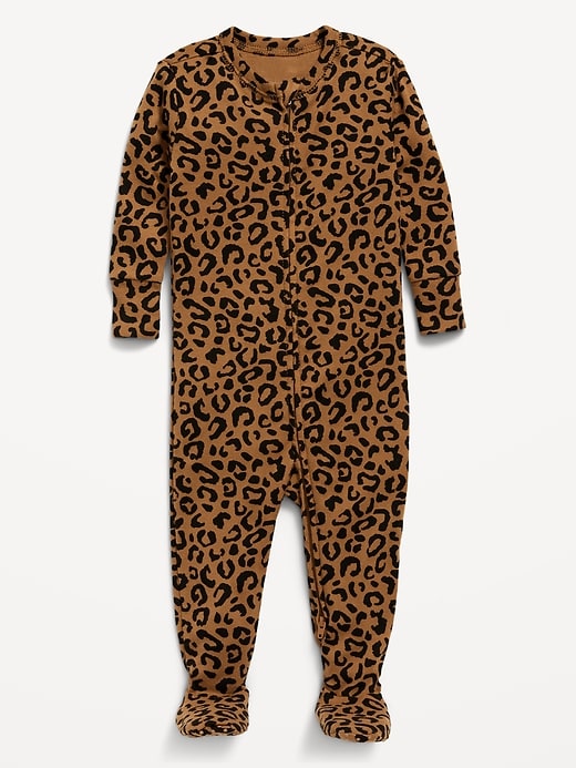 Image number 1 showing, Snug-Fit 2 Way Zip Footed One-Piece for Baby