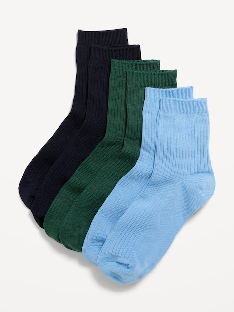 Novelty Quarter Crew Socks 3-Pack for Women - Cool Combo