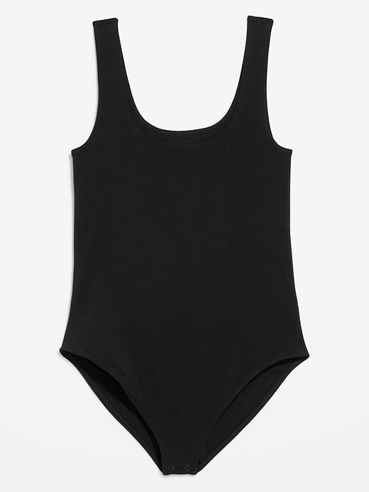 Image number 2 showing, Double-Layer Scoop-Neck Bodysuit