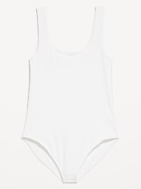 Image number 2 showing, Double-Layer Scoop-Neck Bodysuit