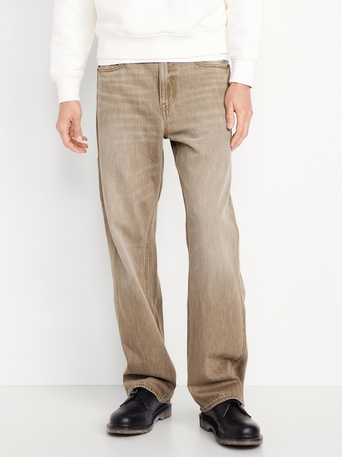 90's Baggy Carpenter Jeans - Khaki