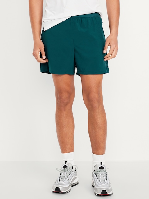 Performance Vent Run Shorts -- 5-inch inseam - Jet Stream