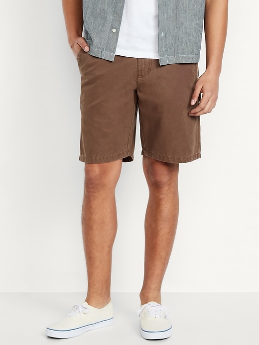 Image number 1 showing, Loose Twill Carpenter Shorts -- 9-inch inseam