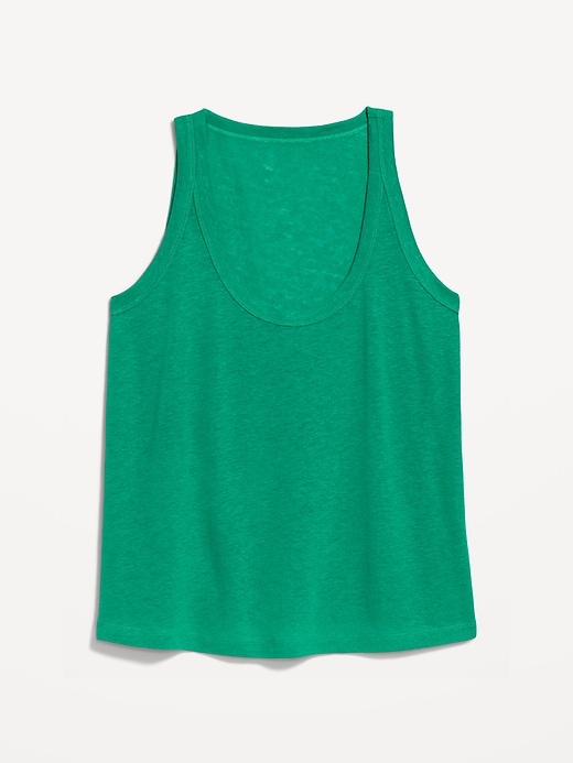 Image number 8 showing, Linen-Blend Tank Top