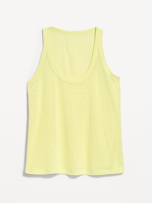 Image number 8 showing, Linen-Blend Tank Top