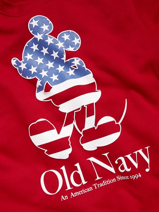 Image number 5 showing, Old Navy x Disney© Mickey Mouse Oversized Flag Logo-Graphic Sweatshirt