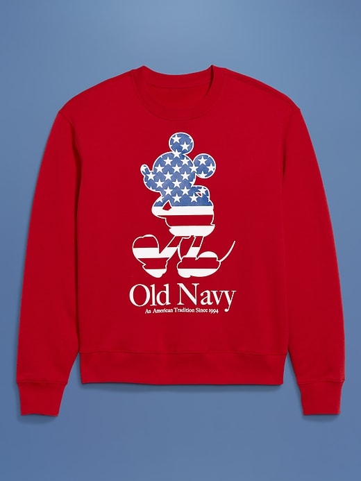 Image number 4 showing, Old Navy x Disney© Mickey Mouse Oversized Flag Logo-Graphic Sweatshirt