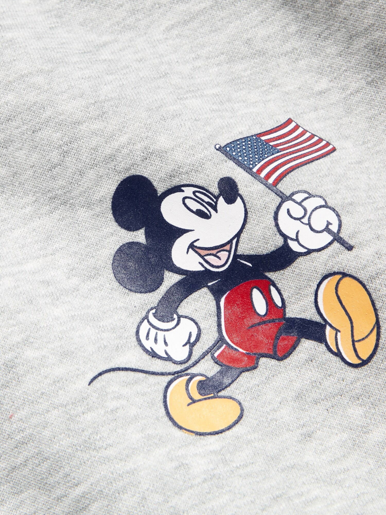 Мужской свитшот Old Navy x Disney© Mickey Mouse Oversized Flag Logo-Graphic, цвет: Серый — фото 5