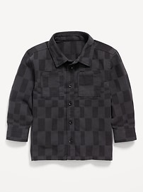 Image number 2 showing, Long-Sleeve Twill Pocket Shirt for Toddler Boys