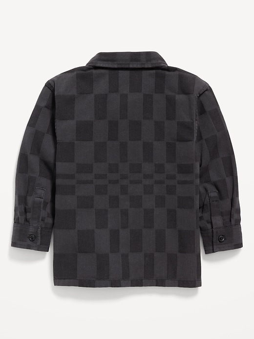 Image number 3 showing, Long-Sleeve Twill Pocket Shirt for Toddler Boys