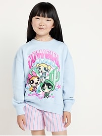 Image number 1 showing, The Powerpuff Girls™ Oversized Graphic Tunic Sweatshirt for Girls