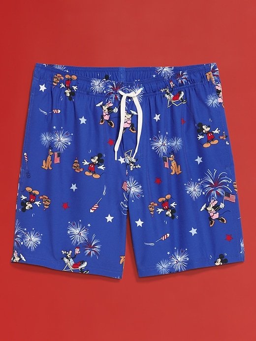 Image number 4 showing, Old Navy x Disney© Swim Trunks -- 7-inch inseam