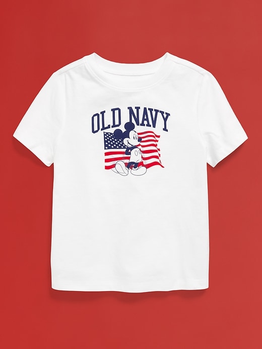 Image number 3 showing, Old Navy x Disney© Mickey Mouse Unisex Flag Logo-Graphic T-Shirt for Toddler