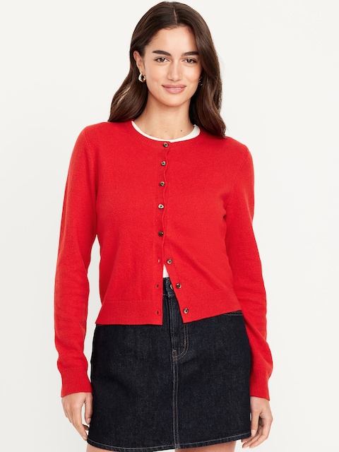 SoSoft Cropped Cardigan Sweater - Fan The Flames