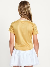 Image number 2 showing, Short-Sleeve Graphic Jersey T-Shirt for Girls