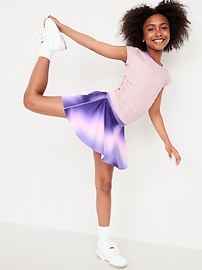 Image number 1 showing, Fitted Ruched Seamless Performance Top for Girls
