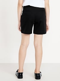 Image number 2 showing, School Uniform Twill Bermuda Shorts for Girls