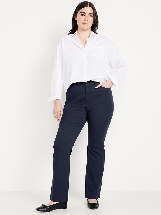 Image number 6 showing, High-Waisted Uniform Boot-Cut Pants