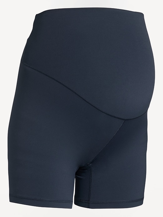 Image number 2 showing, Maternity Full Panel StudioSmooth Biker Shorts -- 6-inch inseam