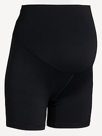Image number 2 showing, Maternity Full Panel StudioSmooth Biker Shorts -- 6-inch inseam