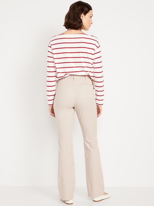 Image number 3 showing, High-Waisted Uniform Boot-Cut Pants