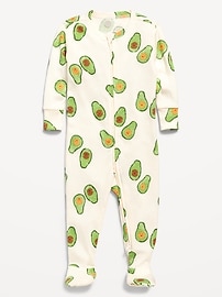 Image number 1 showing, Snug-Fit 2 Way Zip Footed One-Piece for Baby