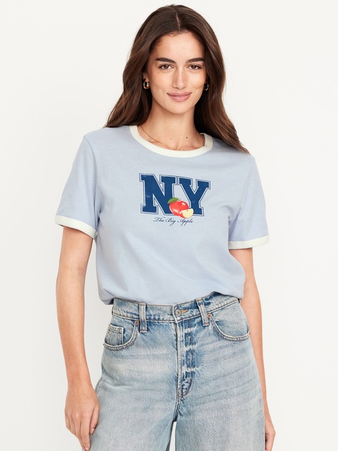 EveryWear Graphic Ringer T-Shirt