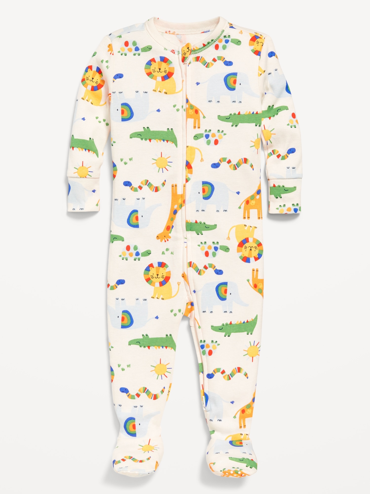 Snug-Fit 2 Way Zip Footed One-Piece for Baby