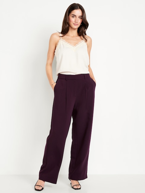 Extra High-Waisted Taylor Wide-Leg Trouser Pants